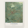 Landisburg, Pennsylvania map print, the full design