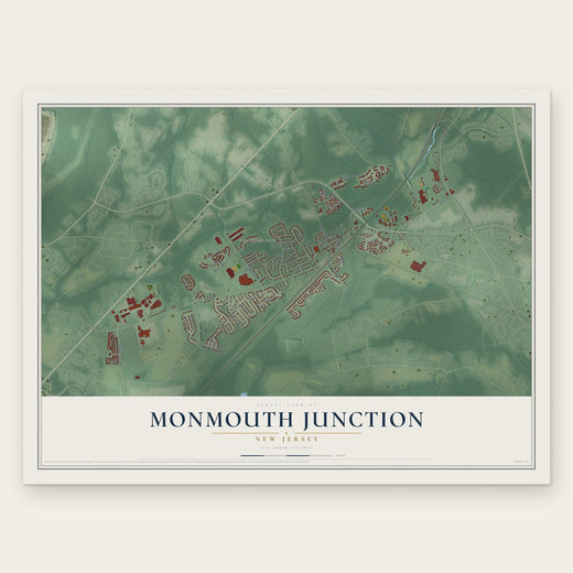 Monmouth Junction, New Jersey map print, the full design