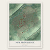 New Providence, New Jersey map print, the full design