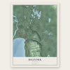 Bigfork, Montana map print, the full design