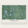Presque Isle, Wisconsin map print, the full design