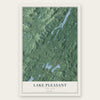 Lake Pleasant, New York map print, the full design