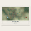 McCrory, Arkansas map print, the full design