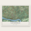 East Donegal, Pennsylvania map print, the full design