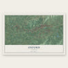 Oxford, Alabama map print, the full design