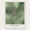Church Point, Louisiana map print, the full design
