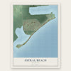 Estral Beach, Michigan map print, the full design