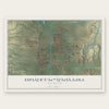 Española, New Mexico map print, the full design
