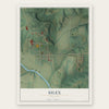 Silex, Missouri map print, the full design