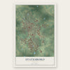 Statesboro, Georgia map print, the full design