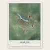 Melrose, Minnesota map print, the full design