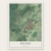 Socastee, South Carolina map print, the full design