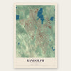 Randolph, Massachusetts map print, the full design