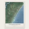 Litchfield Beach, South Carolina map print, the full design