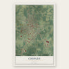 Chipley, Florida map print, the full design