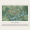 Moss Bluff, Louisiana map print, the full design