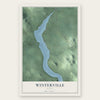 Winterville, Maine map print, the full design