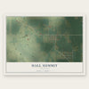 Hall Summit, Louisiana map print, the full design