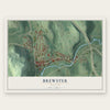 Brewster, New York map print, the full design