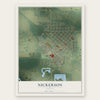 Nickerson, Kansas map print, the full design