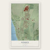 Venice, Illinois map print, the full design