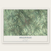 Hillsville, Virginia map print, the full design
