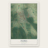 Flora, Mississippi map print, the full design