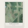 Elmco Estates, Georgia map print, the full design
