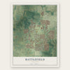 Battlefield, Missouri map print, the full design