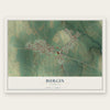 Burgin, Kentucky map print, the full design