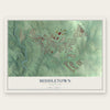 Middletown, Maryland map print, the full design