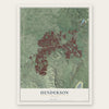 Henderson, Nevada map print, the full design