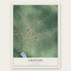 Crofton, Kentucky map print, the full design