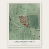 Greenmount West, Maryland map print, the full design