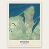 Tisbury, Massachusetts map print, the full design