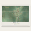 Pioneer, Louisiana map print, the full design