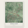 Short Pump, Virginia map print, the full design
