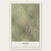 Nunn, Colorado map print, the full design