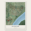 Riverview, Missouri map print, the full design