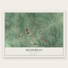 Hildebran, North Carolina map print, the full design