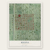 Regina, Minnesota map print, the full design