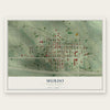 Murdo, South Dakota map print, the full design
