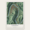 Gassaway, West Virginia map print, the full design