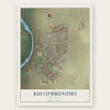 Rio Communities, New Mexico map print, the full design