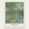 Somonauk, Illinois map print, the full design