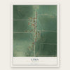 Lima, Illinois map print, the full design