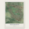 Hurstbourne, Kentucky map print, the full design