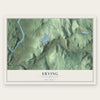 Erving, Massachusetts map print, the full design