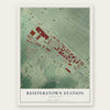 Reisterstown Station, Maryland map print, the full design