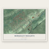 Berkeley Heights, New Jersey map print, the full design